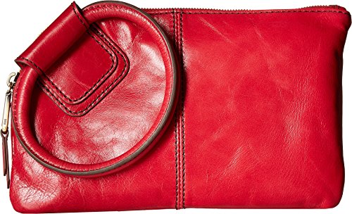 Image of HOBO Sable Leather Wristlet Clutch with Circular Handle, Zippered Closure, Credit Card Organizer, & Interior Zip Pocket