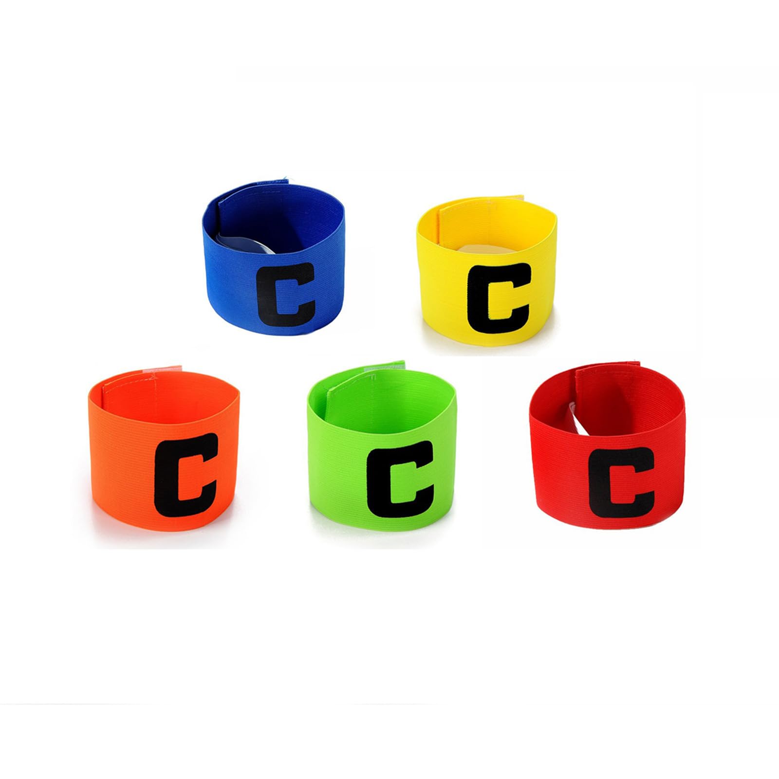 5 Pcs Captain Armband Football, Captain Band Football for People, Durable Captain Arm Band for Sports Matches and Training, Multi-Sport Team Leadership Identification-picture-11