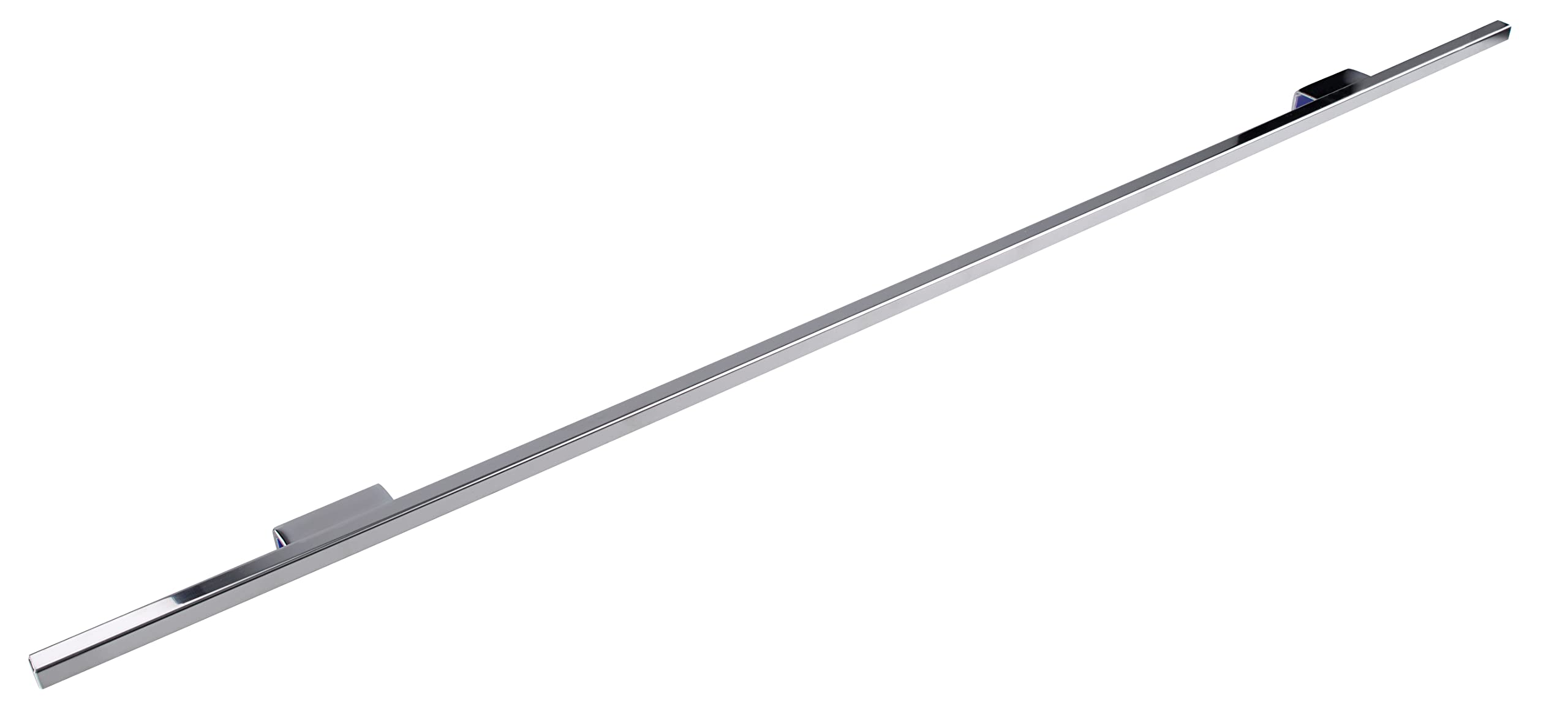 FACKELMANN LED-Aufsatzleuchte für Spiegel/Maße (B x H x T): ca. 89 x 2,8 x 3,8 cm/hochwertige LED-Leuchte für zusätzliche Beleuchtung im Bad und WC/Aufsatzlicht für Badspiegel/Farbe: Silber