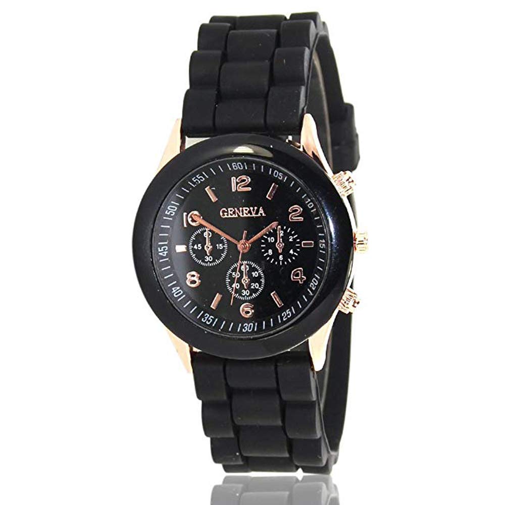 Women Men Ladies Fashion Luxury Silicone Quartz Watch Unisex Jelly Wrist Watch