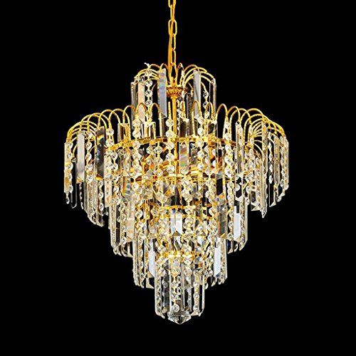 Lustre en cristal luxueux pour grand salon et hall d'entrée chic