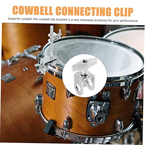 Abaodam 4pcs Abrazadera de trinquete para soportes de cowbell Clip de montaje para kits de batería Accesorios de abrazadera miniatura 6
