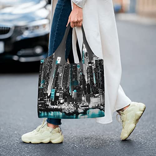 Sac À Main Réutilisable Debou New York Toile Grand Format - 7
