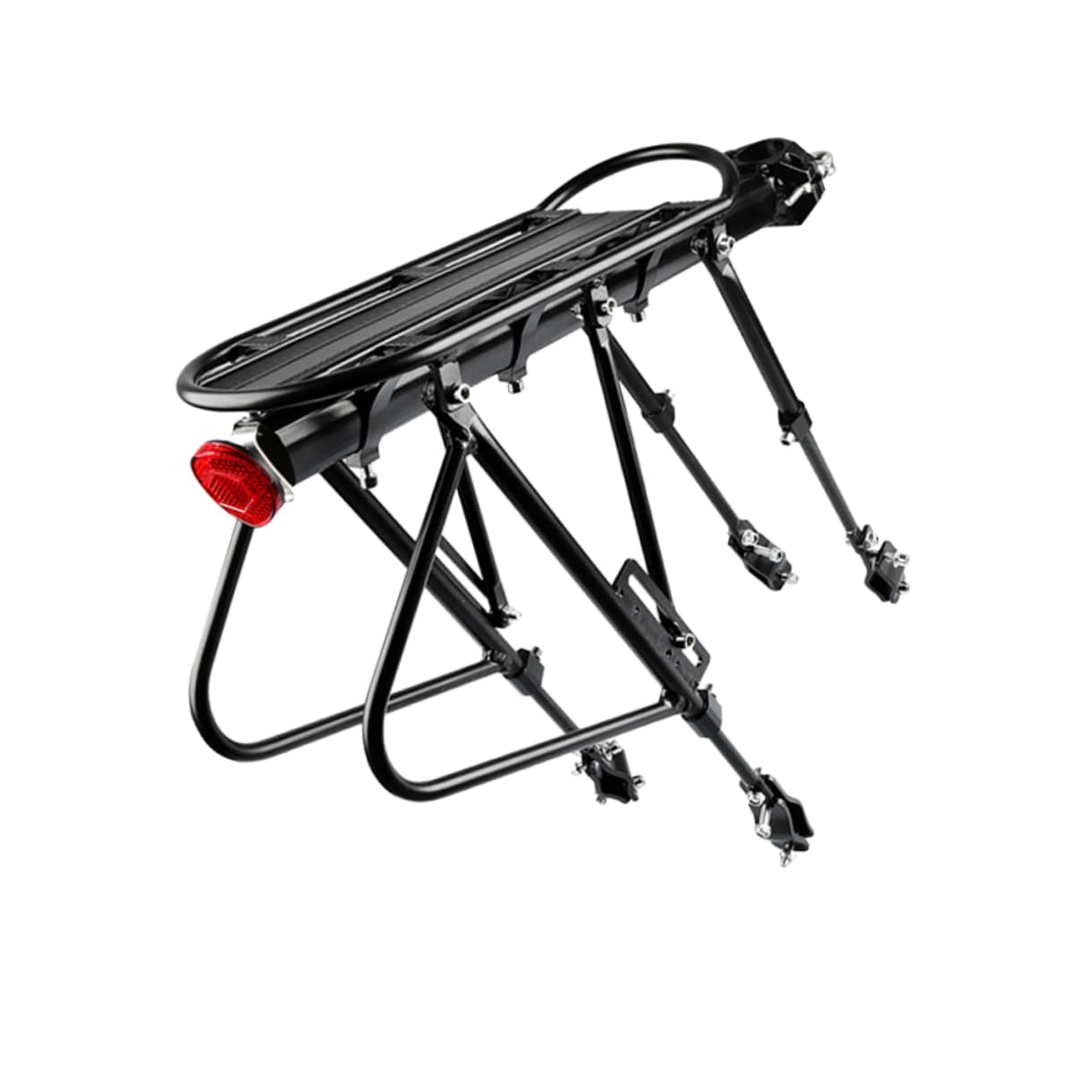 1 Set Bike Rear Pannier Bike Rear Rack Mount Bike Luggage Carrier Racks Racking Shelving Bike Basket Rear Mount Bike Rack for Heavy e Bike Hitch Mount Bike Rack Cargo Pedals Black