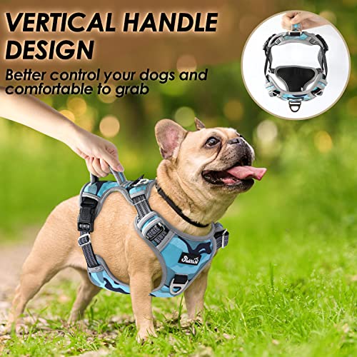 Eyein Dog Harness Large Dog, Anti Pull Adjustable Heavy Duty Pet Puppy Vest with 2 Clips - Image 4