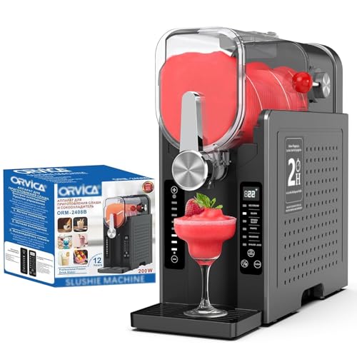 SAIYERUS Slushie-Maschine für Zuhause - Kein EIS benötigt, mit automatischer Reinigung, EIN-Touch-Reservierung & 6 voreingestellten Programmen, für Margaritas, Milkshakes, Frappés, Slush und mehr