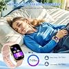 Smart Watch for Men Women, 1.95HD Smartwatch (Dial/Answer Calls), Heart Rate/Sleep Monitor Fitness Smartwatch, Curved Screen Watches, 112+ Sports Modes Activity Trackers,IP68 Waterproof, Pink