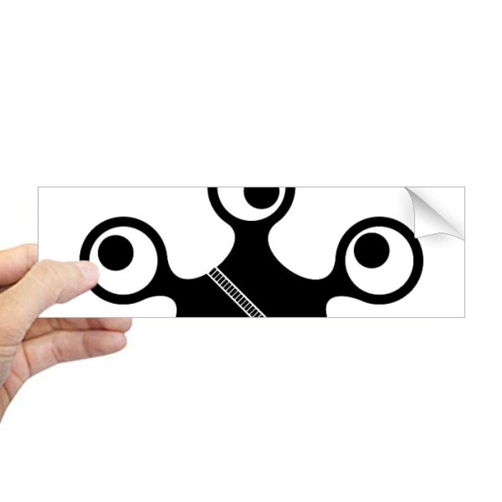 Sticker rectangulaire pour fenêtre monstre alien DIYthinker autocollant vinyle