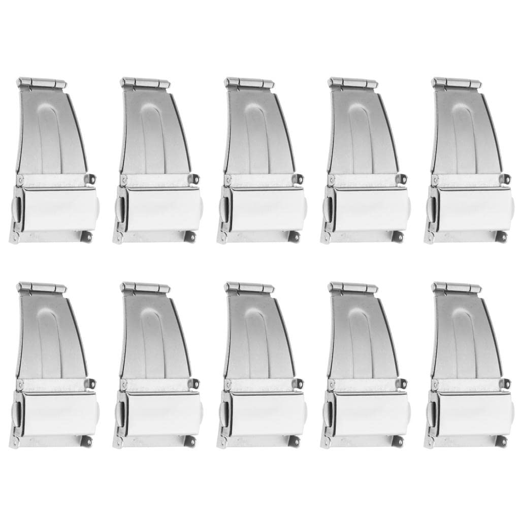 MYADDICTION Stainless Steel Single Fold Over Clasp Buckle Insurance Watchband Clasp 18mm Jewelry & Watches | Watches, Parts & Accessories | Wristwatch Bands (B0BH4TJF6S) Amazon Price History, Amazon Price Tracker