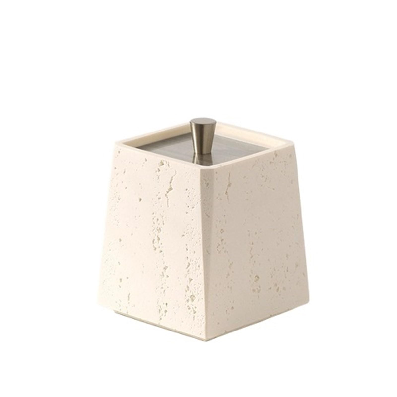NFEKLFI toothpick holder 1pc Stone Cotton Swab Box With Cover Home Dental Floss Storage Decoration for home(Color3)