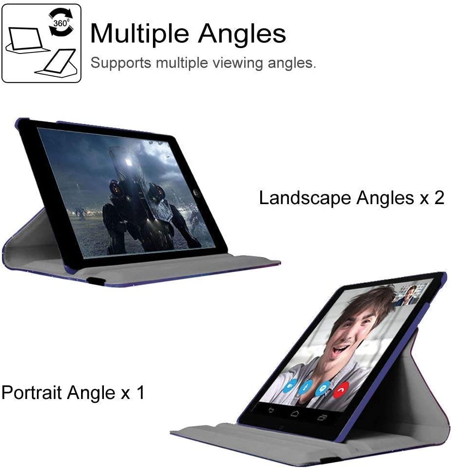 Image of ProElite Cover for Apple iPad (A16) 11th /10th Gen (2025 /2022) Case Cover, 360 Rotatable Smart Flip Case Cover for Apple iPad 11th /10th Generation 2025 /2022 with Stylus Pen, Dark Blue