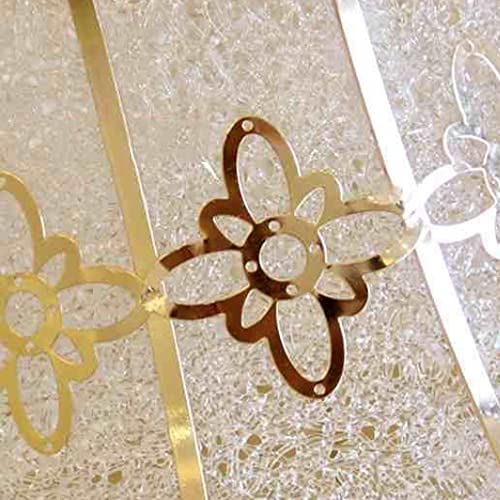 Plafonnier suspendu carré en verre style campagnard salon