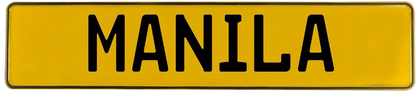 Vintage Parts 720378 Man Cave Wall Art (Manila Yellow Stamped Aluminum Street Sign)