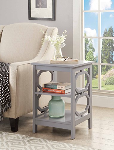 Convenience Concepts Omega End Table, Gray