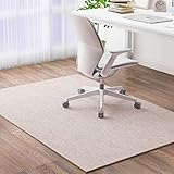 Rectangular Office Chair Mat for Hardwood Floor, Non Slip Computer Desk Mat for Rolling Gaming Chair