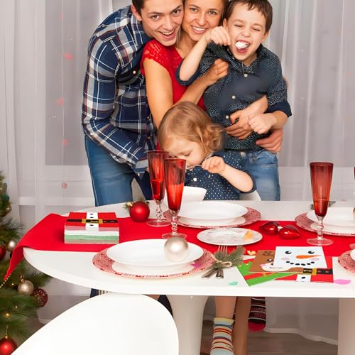 Christmas Cocktail Napkins Disposable Christmas Paper Napkins 3 Ply Xmas Party Dinner Napkin Decorative Beverage Napkin for Xmas Winter Holiday Kitchen Bathroom Party Supplies, 60 Pcs – Image 7
