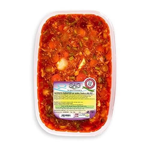 Antipasto piemontese con tonno e verdure fresche