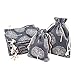 PandaHall Elite - 20pcs 2 Tailles Sachet Pochette Rectangle en Tissu Sac de Style Arbres de Vie Pochon de Parfum avec Cordon pour Emballage de Bonbons Cadeaux