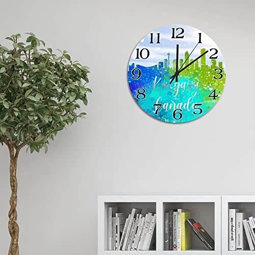 Horloge murale Kalgary à piles pour installer facilement sans fil apparent