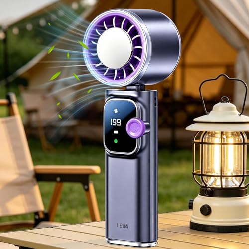 Ventilateur portable contre la chaleur faible bruit et pliable