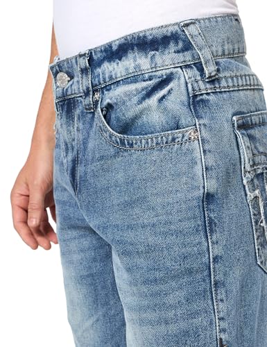 True Religion Men's Ricky Sn Flap Raw Edge Logo2