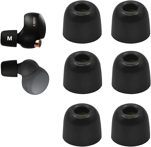 Miniatura 7 de JNSA Reemplazo para Sony WF-1000XM4 1000XM5 C700n Linkbuds S - Almohadillas de espuma viscoelástica con cancelación de ruido, tapón para los oídos,