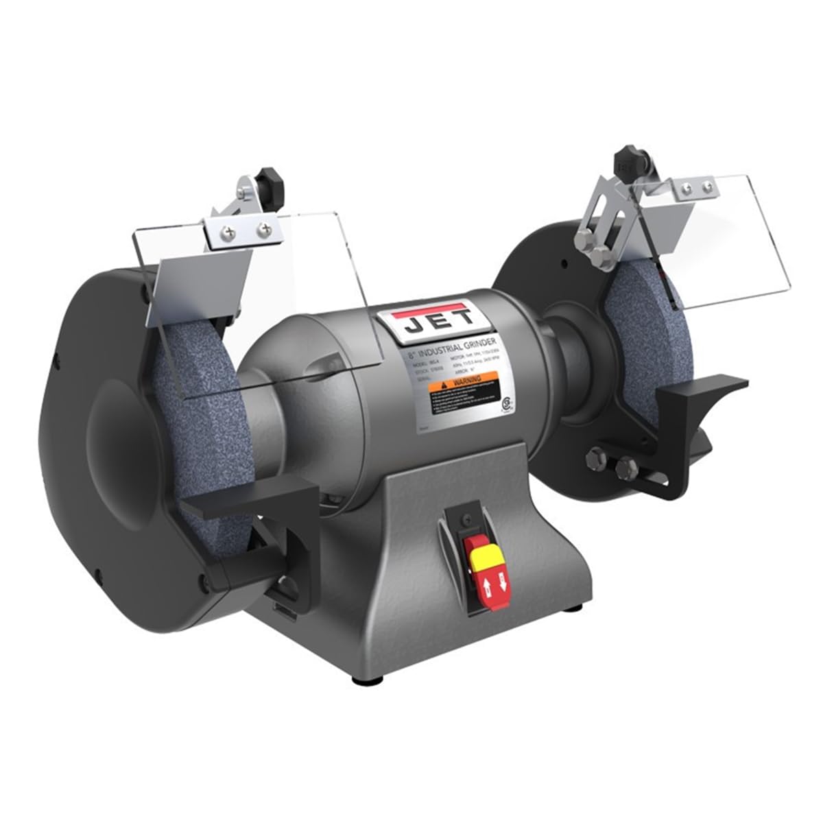 JET 8-Inch Industrial Bench Grinder, 3600 RPM, 1 HP, 115V 1Ph (IBG-8)
