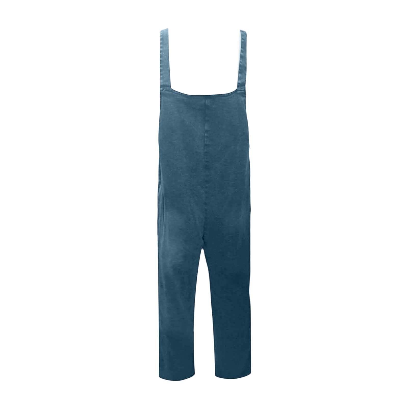 Mono vaquero de los 90, sin mangas, de corte holgado, con perneras rectas remangadas y bolsillos, mujer, peto con tirantes, tejido denim, estilo retro, para diario y fin de semana