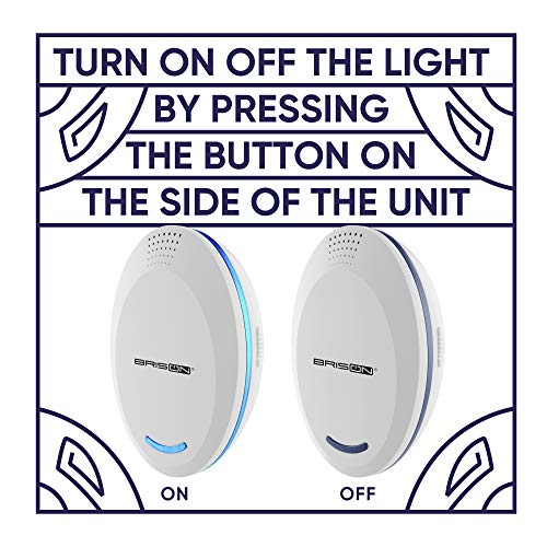 BRISON Ultrasonic Pest Repeller Plug-in Control Electronic Insect Repellent Gets Rid Mosquito Bed Bugs Roach Spiders Fleas Mice Ants Fruit Fly [3+1-Pack] - Thumbnail 3
