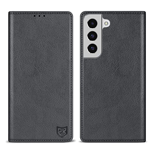 Image of ZZXX for Samsung Galaxy S22 Wallet Case with [RFID Blocking] Card Slot Stand Strong Magnetic Leather Flip Fold Protective Phone Case for Samsung Galaxy S22 Case Wallet(Grey-6.1 inch)