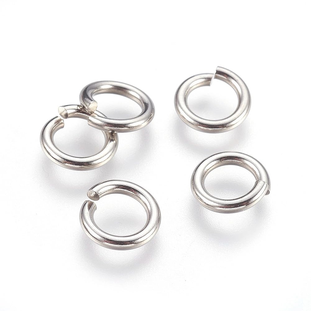 Anneaux ouverts 11mm anti-déformation en acier pour colliers et bracelets
