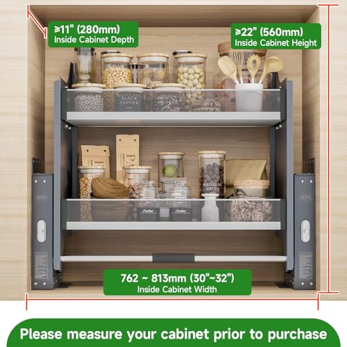 Étagère rabattable cuisine 76,2 cm pour optimiser l'espace de vos placards hauts - 8