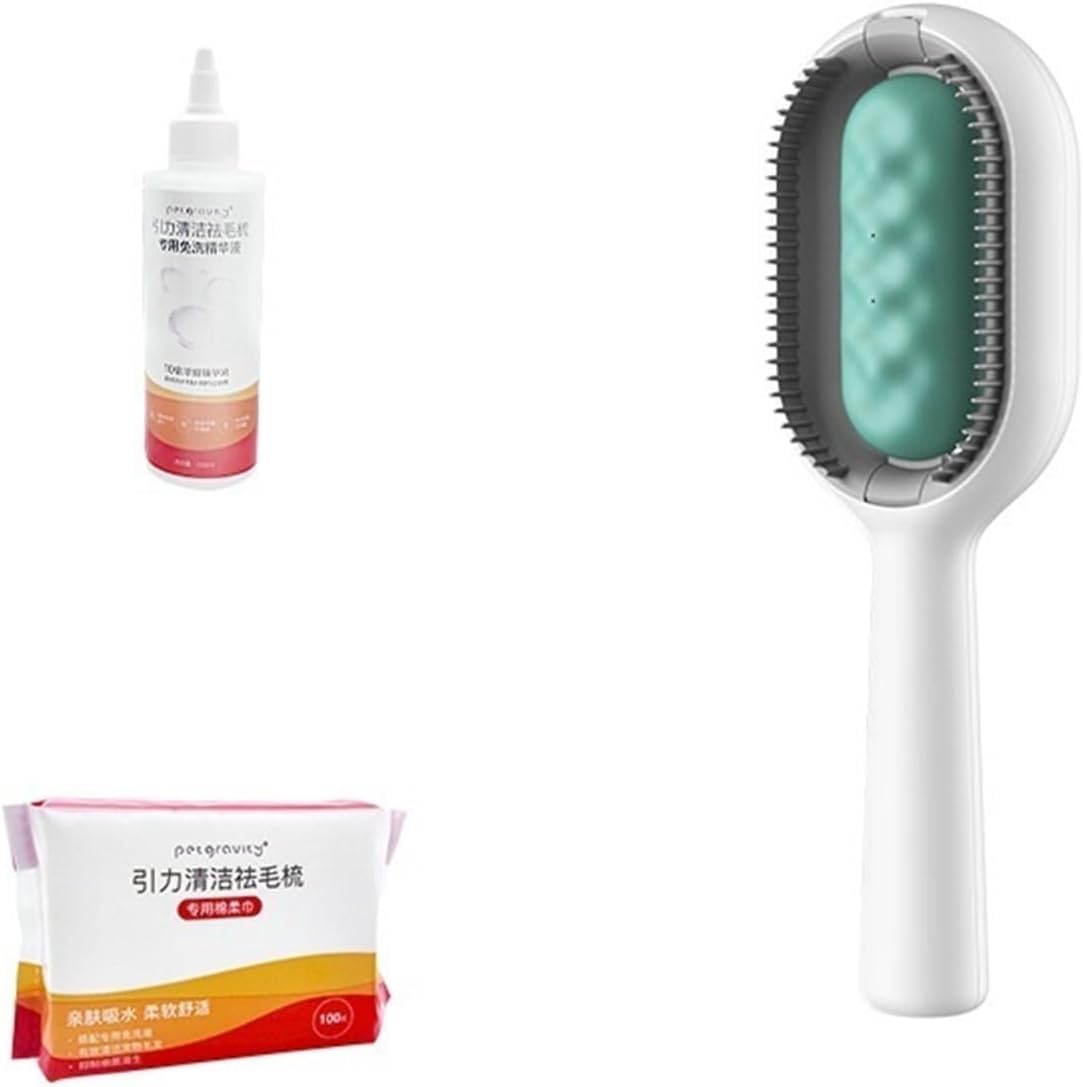 Cat Comb with Water Tank for Removing Loose Fur, Dog Fur Brush, Pet Grooming Brush for Cats.(Long-haired Blue+Small Gifts)