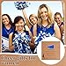 Landical 12 Sets Cheer Necklace Team Gifts for Women, Cheer Pendant Jewelry Cheerleading Necklace with Inspirational Card and OPP Bags for Cheerleading Team Gifts Stuffs Charm Party Favors (Blue)