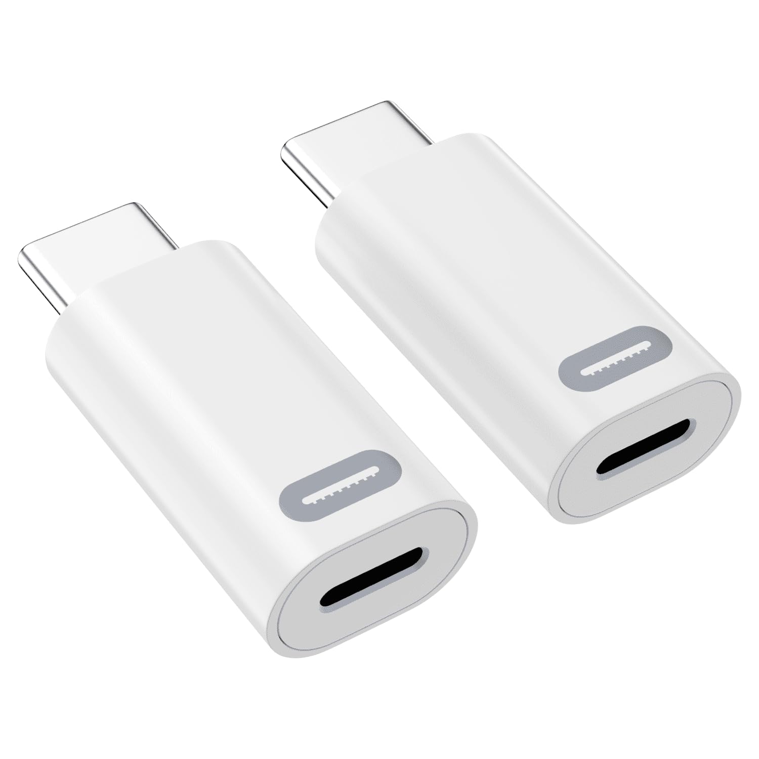 Lightning Female to USB C Adapter,2 Pack USB C Male to Lightning Adapter Support 35W PD Fast Charging & Transfer Data for iPhone 16 15 Plus Pro Pro
