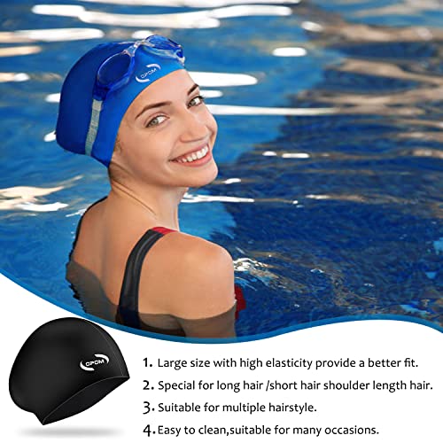 Opom Women Silicone Swimming Cap thumb #4