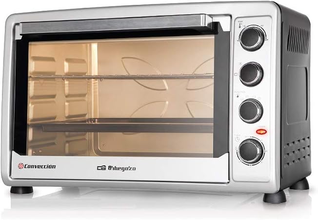 Amazon.com: ORBEGOZO HOT600 125.00 - Horno de 60 litros, color plateado y  negro : Hogar y Cocina
