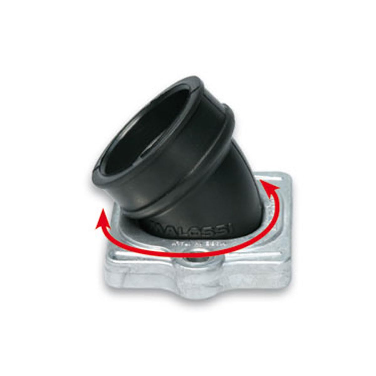 MALOSSI 2014519 Collettore Inclinato X360 Racing D. 22/28 lunghezza 29, Compatibile con Piaggio, per Gilera, per Aprilia