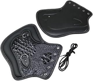 Motorcycle PU Leather Heat Saddle Shield Deflectors for Harley Sportster 883 1200 (Black)