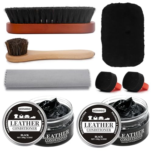 WERNMIND Cirage Noir Incolore Kit De Cirage Chaussures Cuir Chaussure Cirage MarronCrèMe