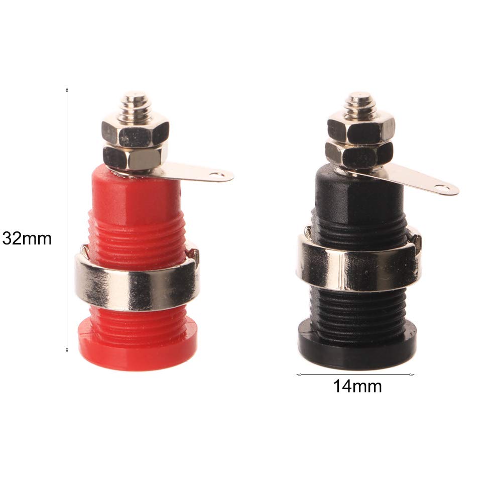 20 Pezzi Connettori Banana 4mm Per Altoparlanti - Spine E Prese In 5 Colori (Rosso, Nero, Giallo, Blu, Verde) - Foto 5