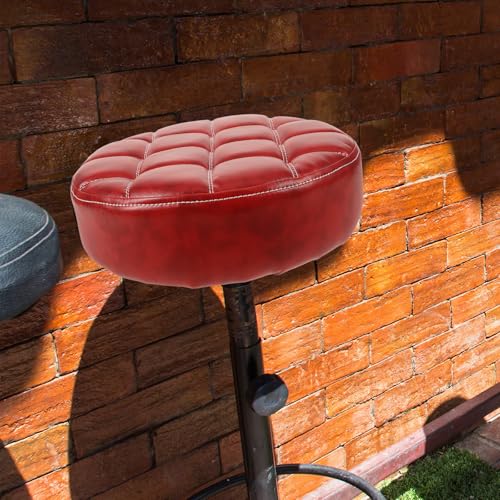 Coussin tabouret rond PU imperméable et lavable pour chaise de restaurant - 8