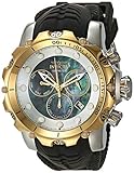Invicta Men's 'Venom' Quartz Stainless Steel and Silicone Casual Watch, Color:Black (Model: 20406)