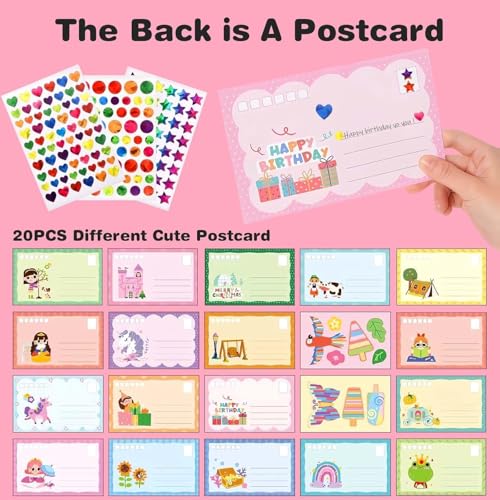 Image of Amitasha Rainbow Scratch Paper Art Painting Kit for Kids Squeeze Dot Magic DIY Postcard Activity Set, Squeegee Creative Gifts for Girls and Boys