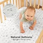 KeaBabies 2-Pack Muslin Crib Sheets for Boy, Girl, 52x28 Fitted (Woodland) | 100% Organic Cotton Fitted Baby Crib Mattress Sheet, Soft Breathable Standard Toddler Bed Cover Bedding Set, Neutral, Durable