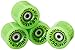 Ridge Cruiser - Ruedas de monopatín, Color Verde, tamaño 59mm