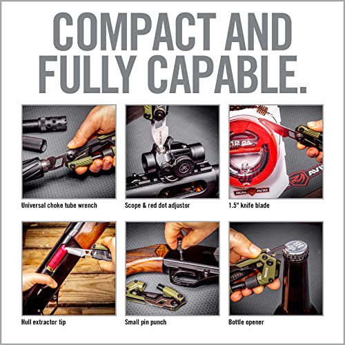 Real Avid Gun Multi Tool Core Shotgun: Tactical Shotgun Tool With Gun Accessories, Choke Tube Wrench, Shotgun Scope Adjuster, Edc Tools & Utility Tool Kit For Shotgun Hunting Gear And Trap Shooting #TOP6