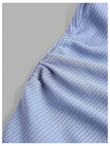 Girl's Lace Trim Cap Sleeve Crop Tops Bowknot Ruched Halter Neck T Shirts Cutecore Clothes4