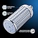 60 Watt LED Corn Light Bulb(500W Equivalent),5500 Lumen 6000K,Cool Daylight White LED Street and Area Light,E26/E27 Medium Base,for Outdoor Garage Factory Warehouse High Bay Barn Backyard and More