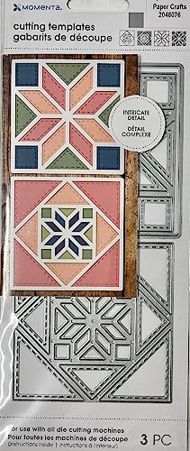 Momenta Quilt Squares Dies - 3 pc